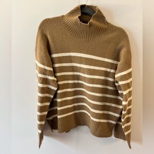 Silver Jeans Co. striped mock neck sweater, NWT